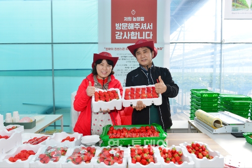 톡톡베리 딸기농장을 운영하는 오세일(53)·박미숙(53) 씨 대표