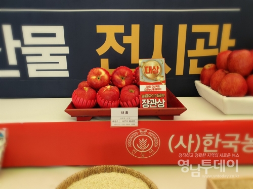 상주 사과, 경북 직거래장터 품평회 대상 수상