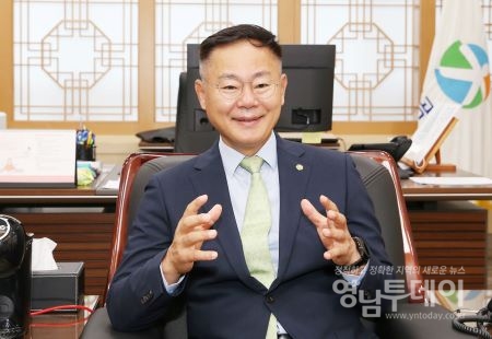 ▲ 김재욱 칠곡군수, 민선8기 4개년 운영계획 발표 