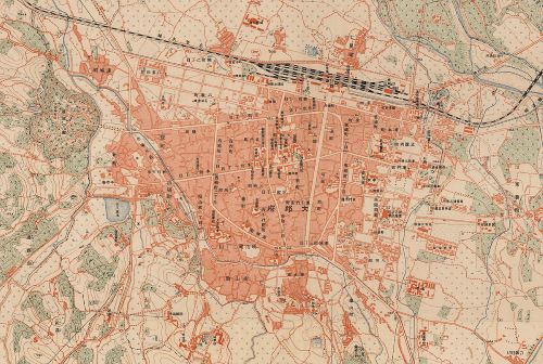 광복회 활동 당시 모습을 보여주는 대구 도심 지도(1918년)