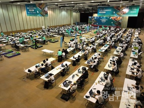 2022 국제로봇올림피아드 한국대회 본선(대회장 모습)