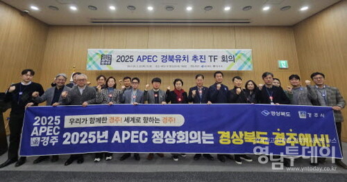 ▲ 2025 APEC 경북유치 추진 TF 회의